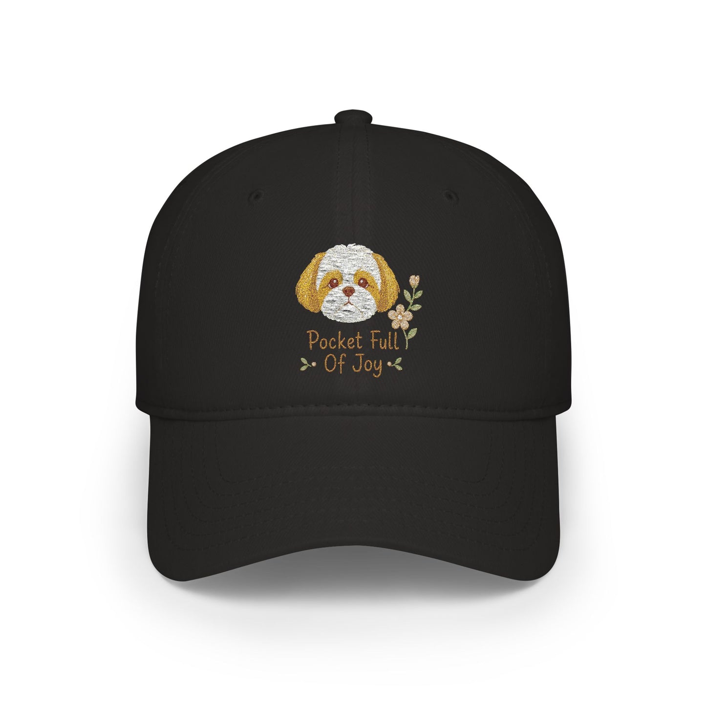 Pocket Full of Joy Shih Tzu Embroidered Cap