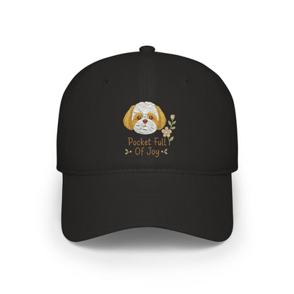 Pocket Full of Joy Shih Tzu Embroidered Cap