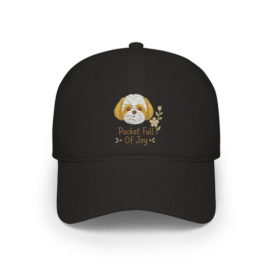 Pocket Full of Joy Shih Tzu Embroidered Cap