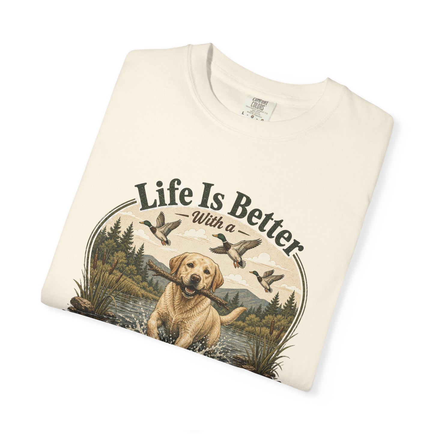 Life Is Better with a Labrador T-shirt | Lab Dog Design