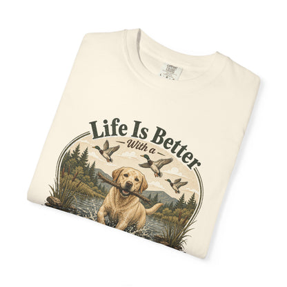 Life Is Better with a Labrador T-shirt | Lab Dog Design