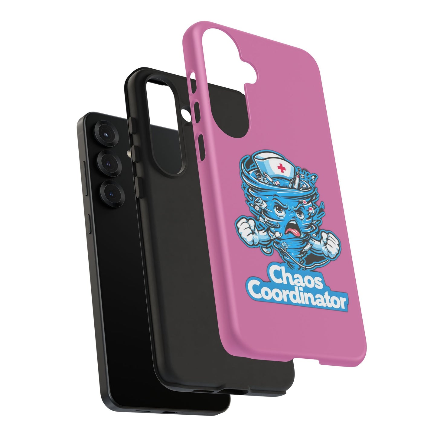 Chaos Coordinator Phone Case, Fun Nurse Gift, Tough Cases for Healthcare Heroes, Unique Cell Phone Cover, Funny Medical Humor/ Pink