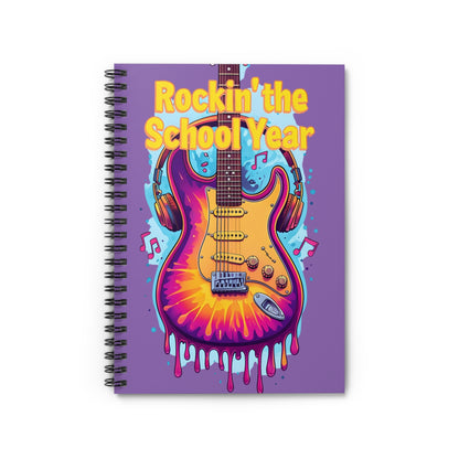 Rockin' School Year Notebook, Music Lover Diary, Gift for Students, Guitar Art Journal, Back to School Supplies, Fun Study Planner