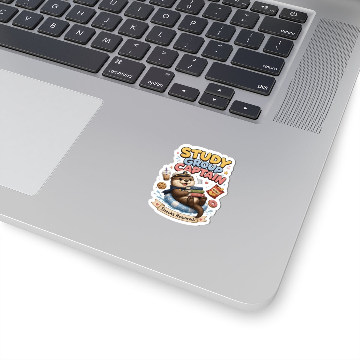 Study Group Captain Sticker | Otter with Snacks Kiss-Cut Sticker