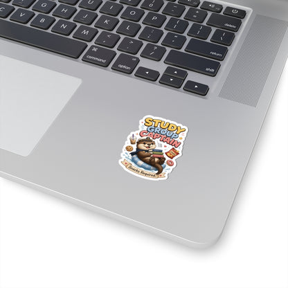 Study Group Captain Sticker | Otter with Snacks Kiss-Cut Sticker