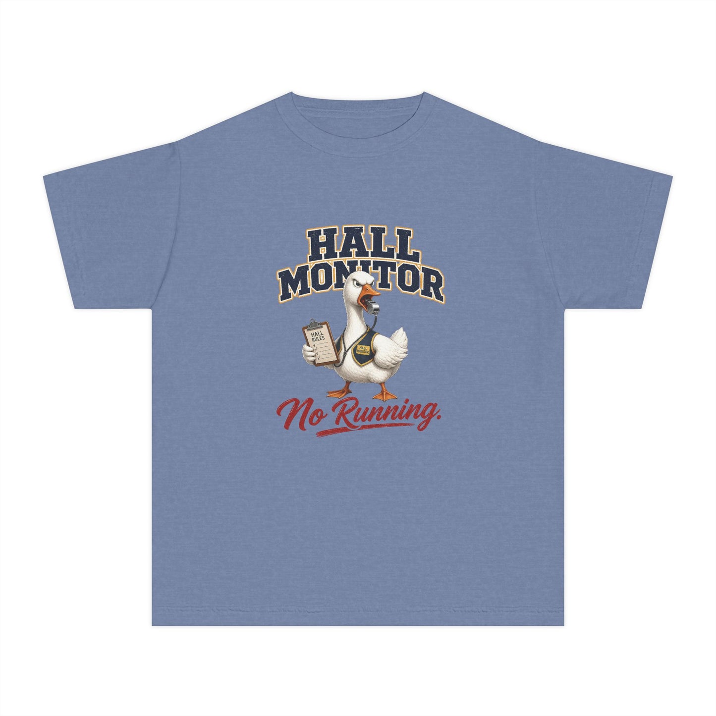 Hall Monitor Goose No Running Tee | Kids school safety shirt