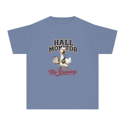 Hall Monitor Goose No Running Tee | Kids school safety shirt