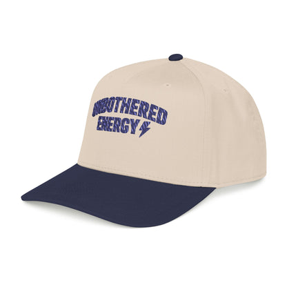 Unbothered Energy Mid Profile Baseball Cap | Embroidered Phrase