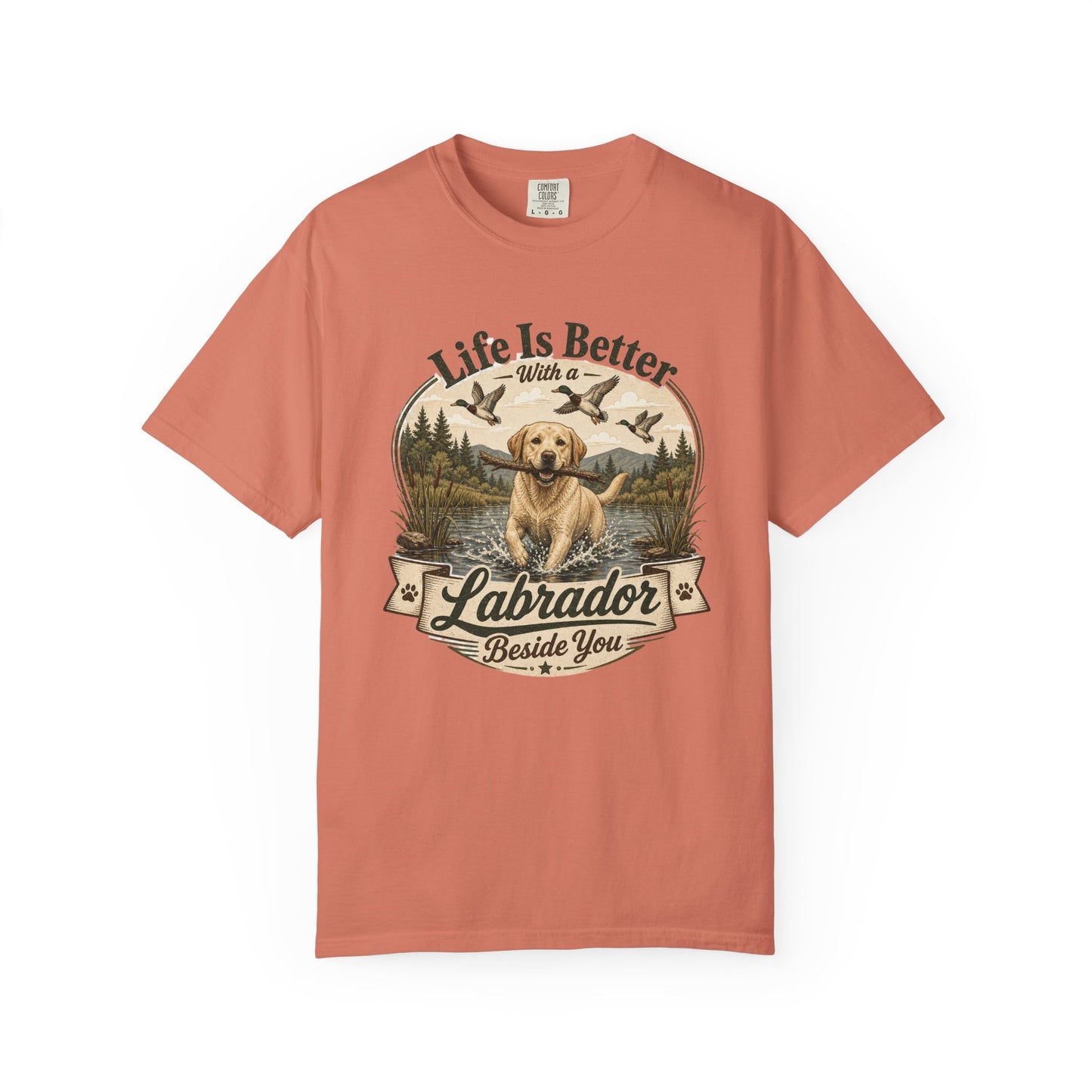 Life Is Better with a Labrador T-shirt | Lab Dog Design