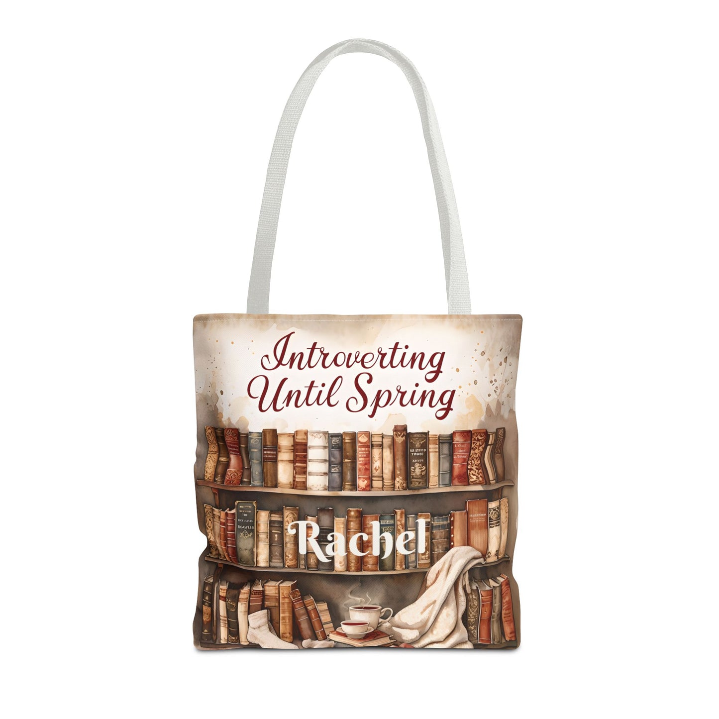 Personalized Introvert Tote Bag - Book Lover's Accessory, Everyday Use, Literary Gift, Spring Vibes, Book Club Essentials