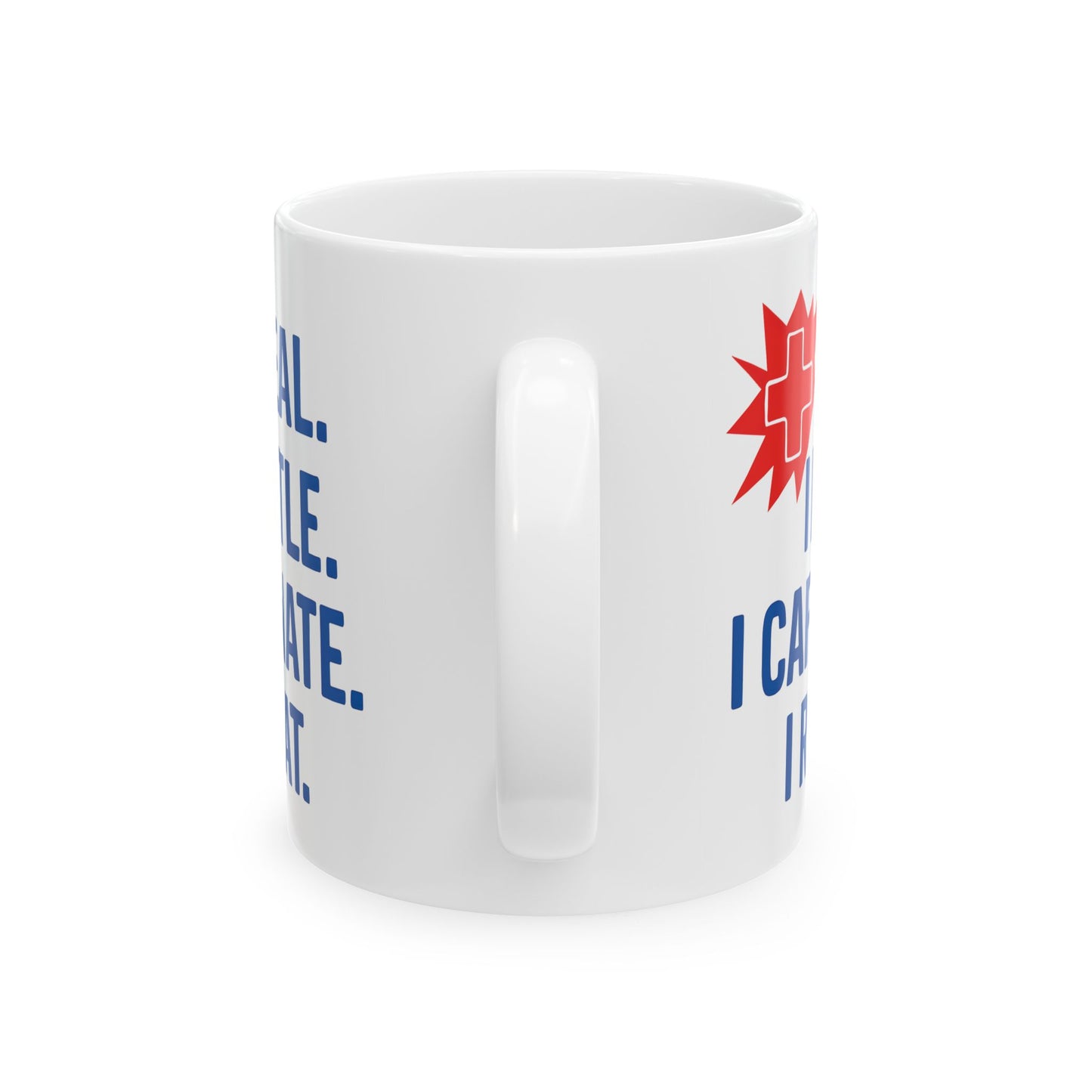 Motivational Healthcare Worker Ceramic Mug, Nurse Doctor Gift, Heal Hustle Caffeinate Repeat, 11oz 15oz Coffee Cup, Inspirational Quote