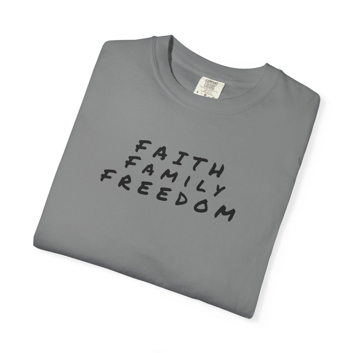 Faith Family Freedom Unisex T-shirt, Christian Tee, Faith Over Fear Shirt, Religious Apparel, Inspirational Clothing
