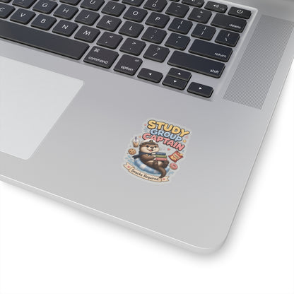 Study Group Captain Sticker | Otter with Snacks Kiss-Cut Sticker