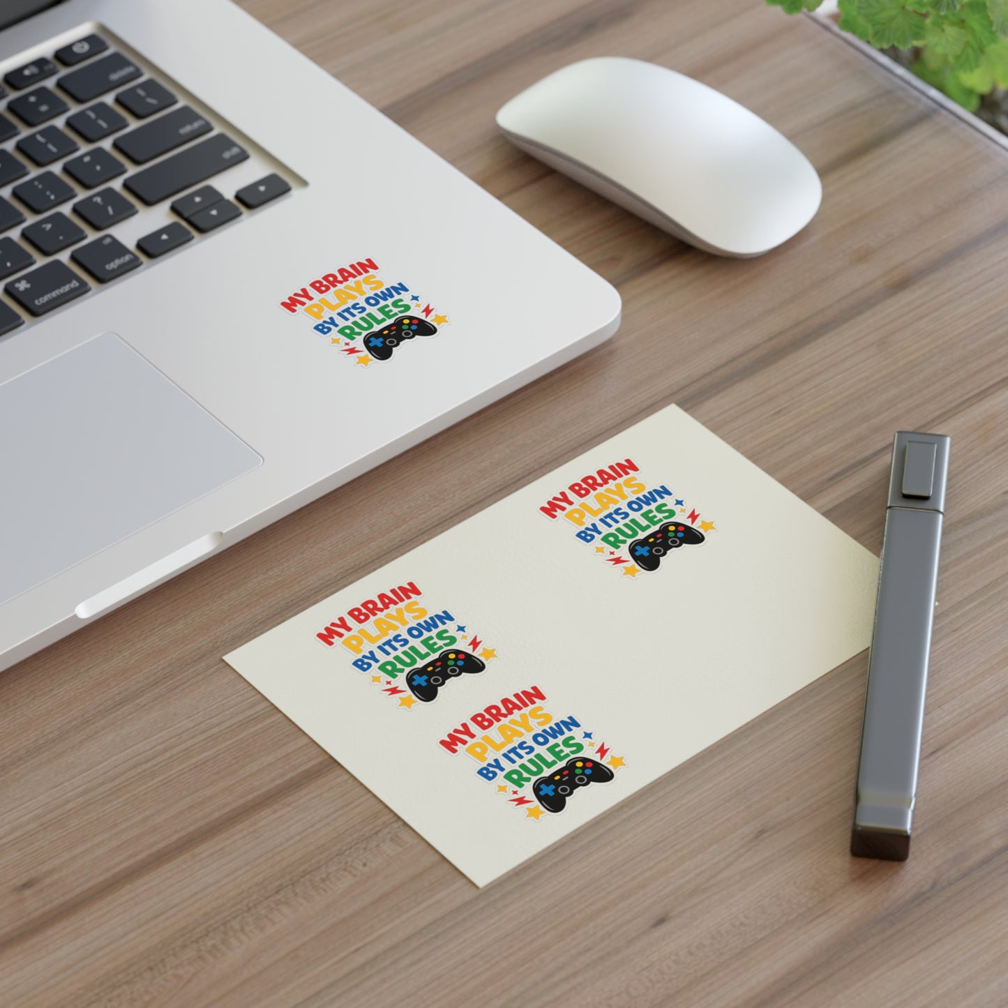 My Brain Plays By Its Own Rules Sticker Sheet | Autism Awareness Stickers