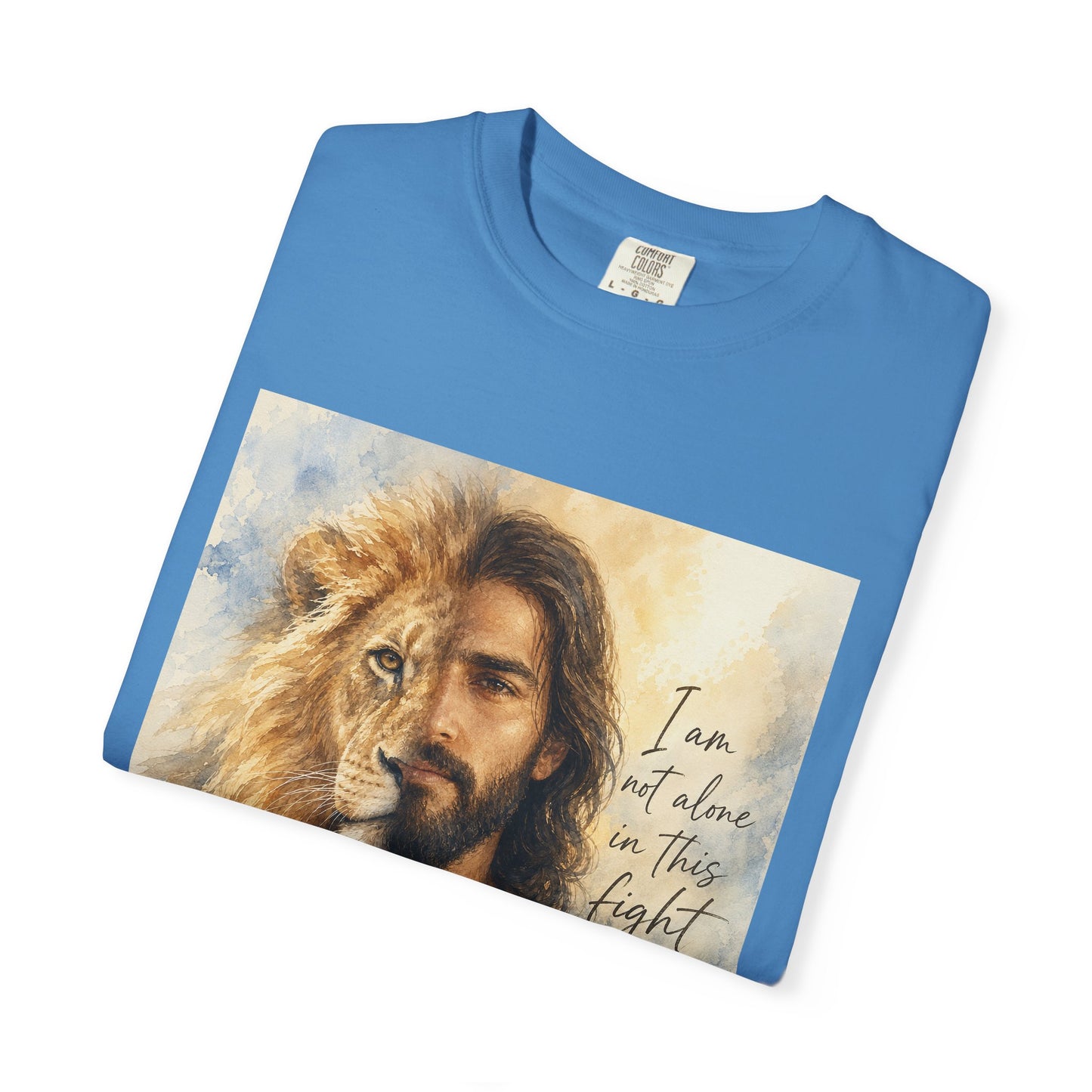 Jesus Lion of Judah t-shirt | I am not alone in this fight Christian tee