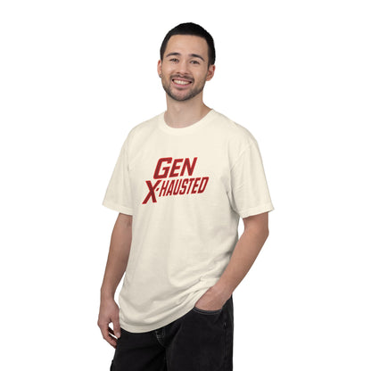 Gen X-Hausted Unisex T-Shirt, Vintage Style Tee, Funny Gift for Gen X, Casual Wear, Humor Shirt