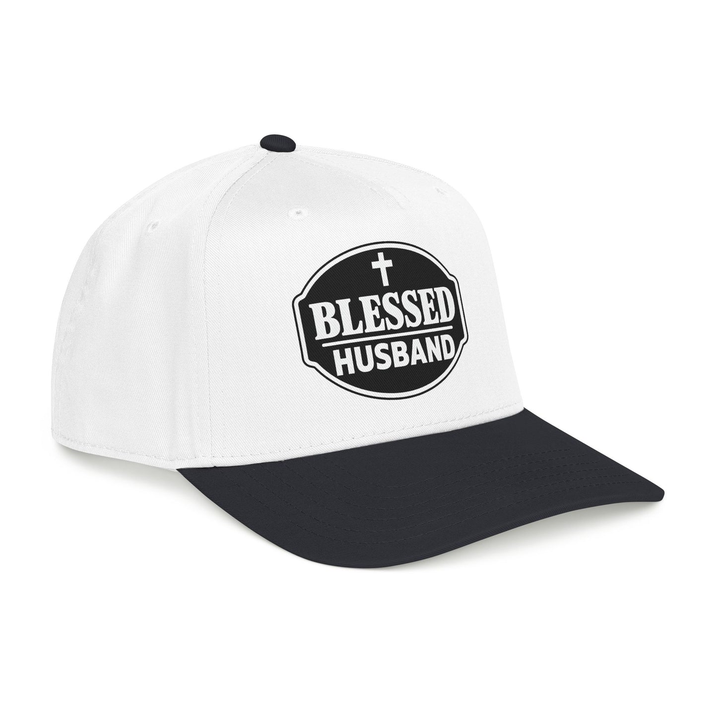 Blessed Husband Embroidered Hat Mid Profile Baseball Cap | Husband Dad Faith