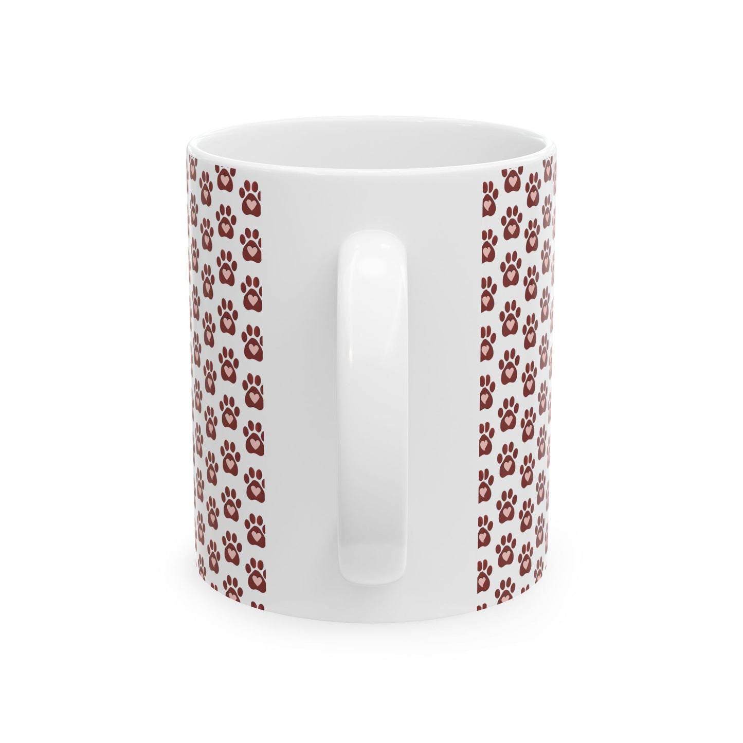 Paw Print Ceramic Mug - Perfect for Pet Lovers, Dog/Cat Gifts, Coffee/Tea Drinkware, Animal Enthusiasts, Birthday/Anniversary