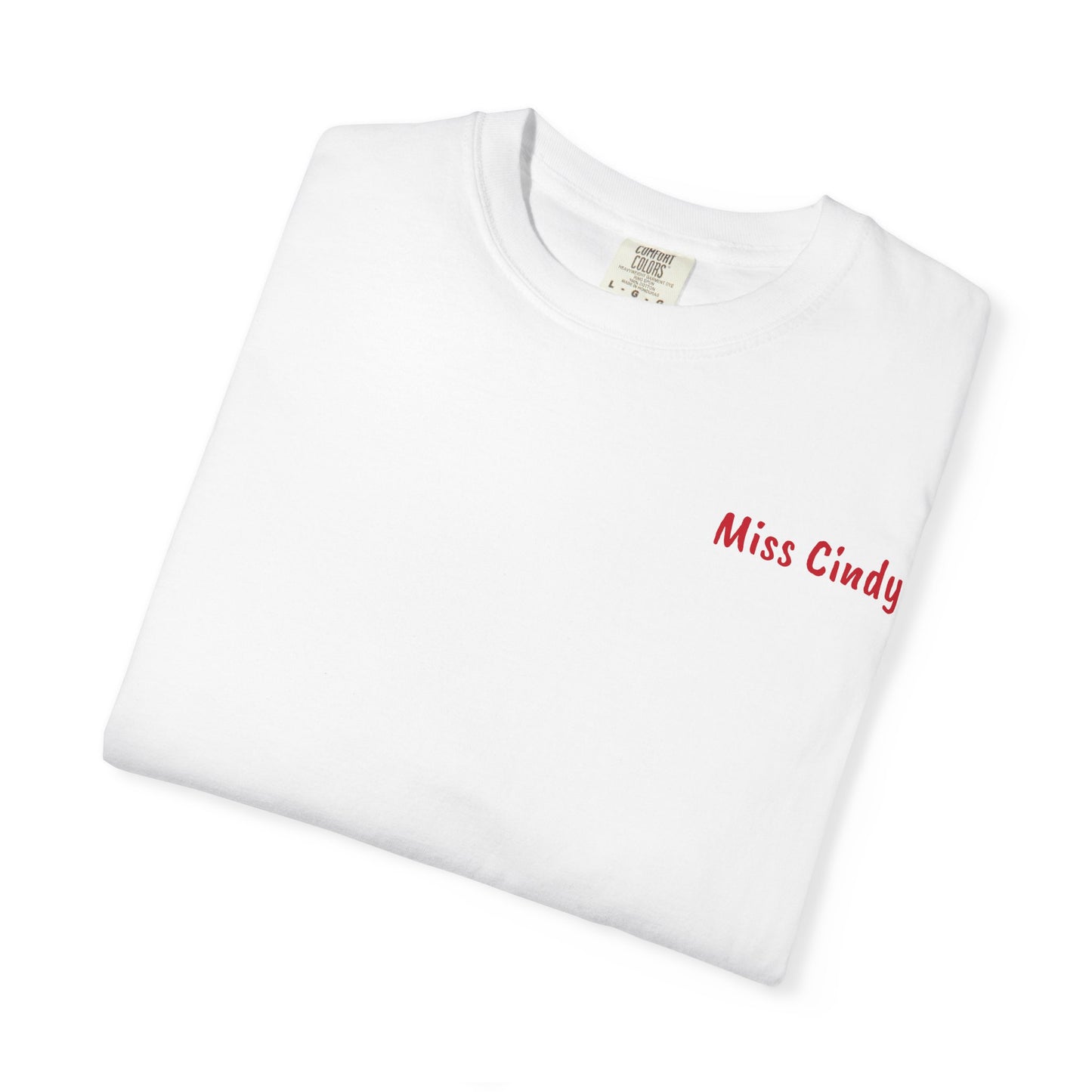 Unisex Garment-Dyed T-Shirt for Teachers - Miss Cindy, Chaos Coordinator Design, Perfect for Back to School, Appreciation Gifts, [...]
