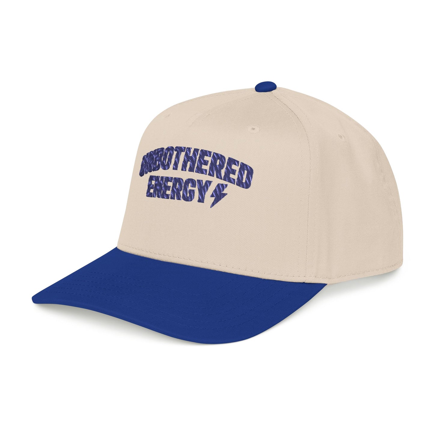 Unbothered Energy Mid Profile Baseball Cap | Embroidered Phrase