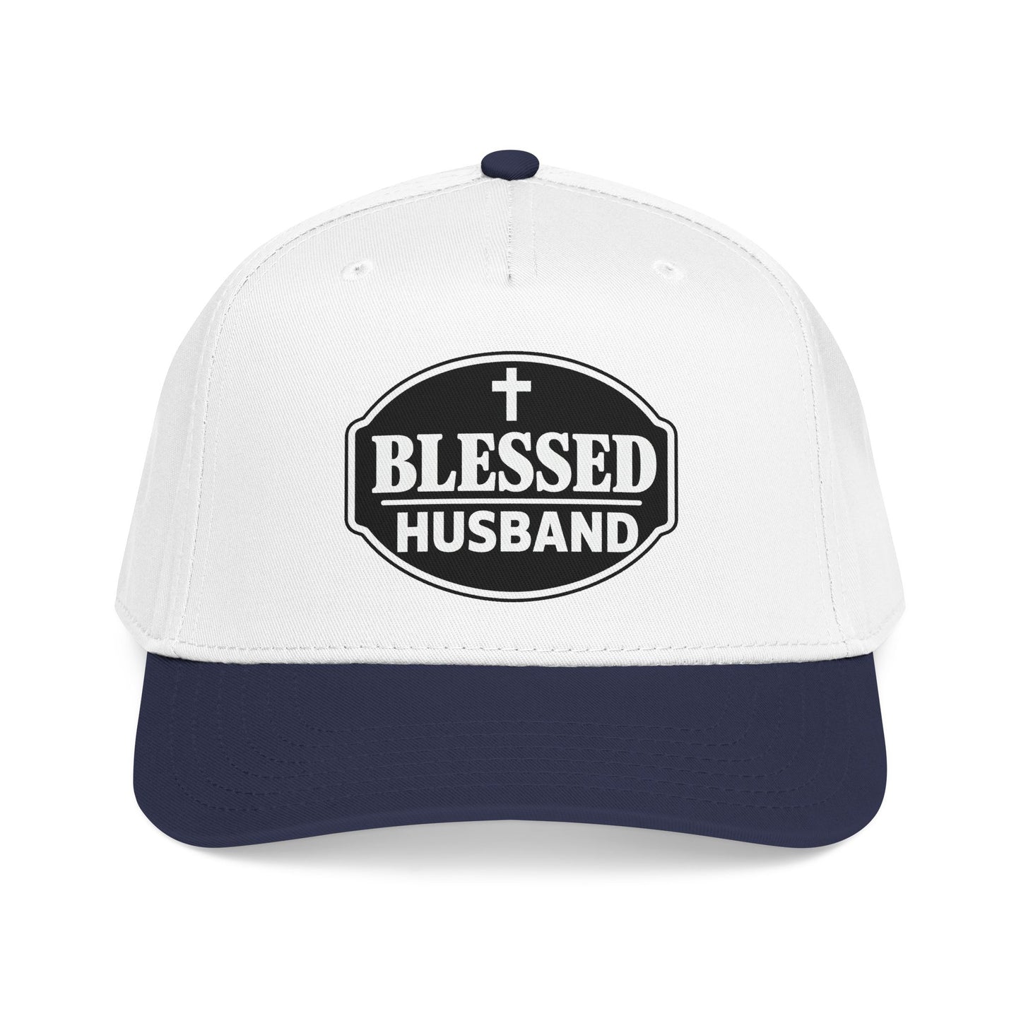 Blessed Husband Embroidered Hat Mid Profile Baseball Cap | Husband Dad Faith