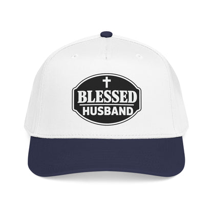 Blessed Husband Embroidered Hat Mid Profile Baseball Cap | Husband Dad Faith