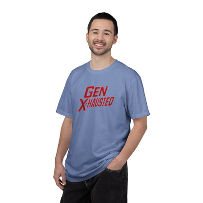 Gen X-Hausted Unisex T-Shirt, Vintage Style Tee, Funny Gift for Gen X, Casual Wear, Humor Shirt