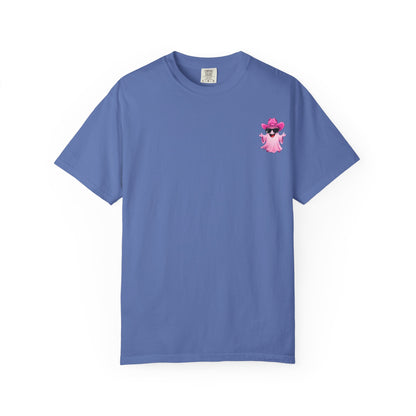 Bride Saddle Up Ghost T-shirt - Fun Unisex Tee for Weddings, Bachelorette Parties, Halloween, Unique Gift for Brides