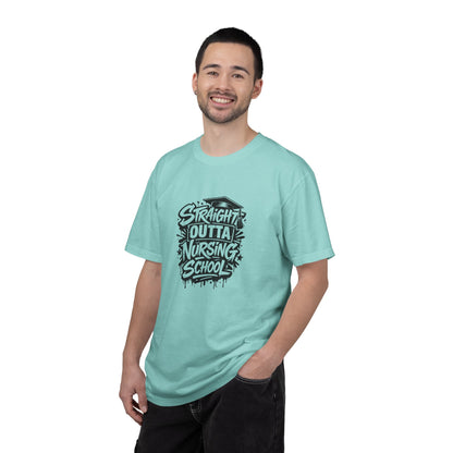 Straight Outta Nursing School T-shirt | Nursing Graduate Tee, Cap Graphic