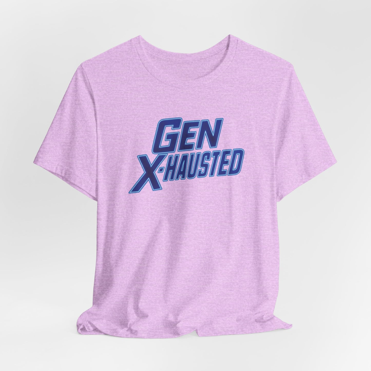 Gen X-Hausted Unisex Tee - Retro Humor Tee, Gift for Gen X, Casual Wear, Trendy Graphic Shirt, Unique Meme Apparel
