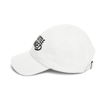 Just a Little Unhinged Dad Cap | Embroidered Script Baseball Hat