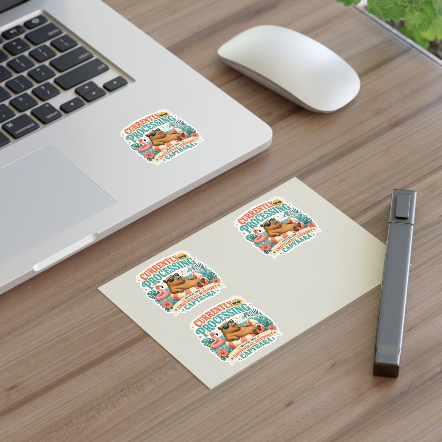 Currently Processing Capybara Sticker Sheet | Cute Relaxing Animal Stickers