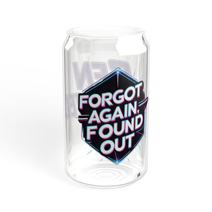 Gen X-Hausted Sipper Glass - 16oz, Fun Glass, Trendy Drinkware, Gift for Gen X, Cool Party Cup, Eco-Friendly Tumbler