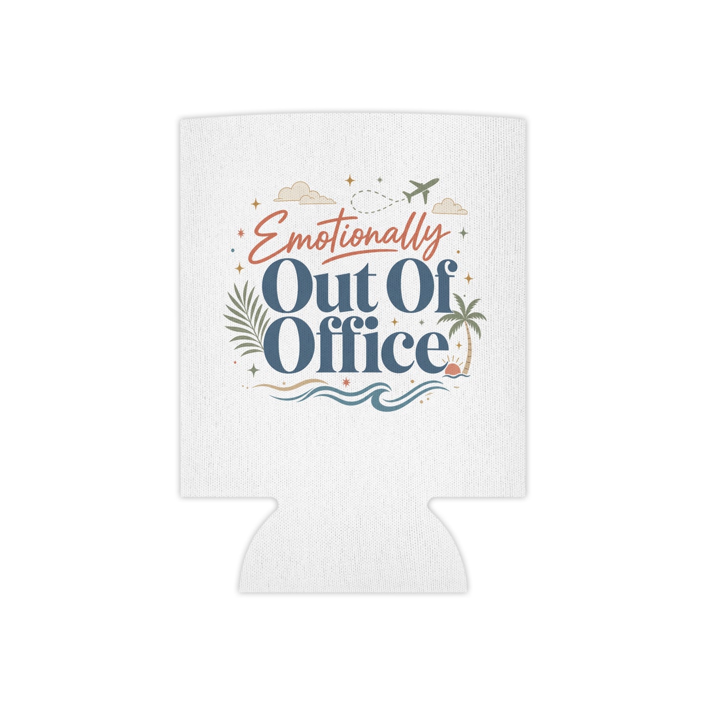 Emotionally Out Of Office Can Cooler | Vacation Tropical Can Cooler