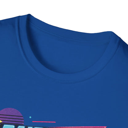 Raised on Jesus & Hose Water T-Shirt | Retro Neon Christian Faith Graphic