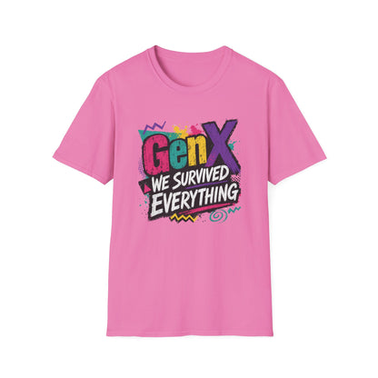 Gen X We Survived Everything T-Shirt | 90s Retro Graphic Tee