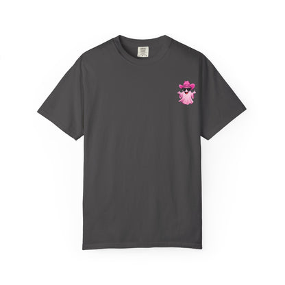 Bride Saddle Up Ghost T-shirt - Fun Unisex Tee for Weddings, Bachelorette Parties, Halloween, Unique Gift for Brides