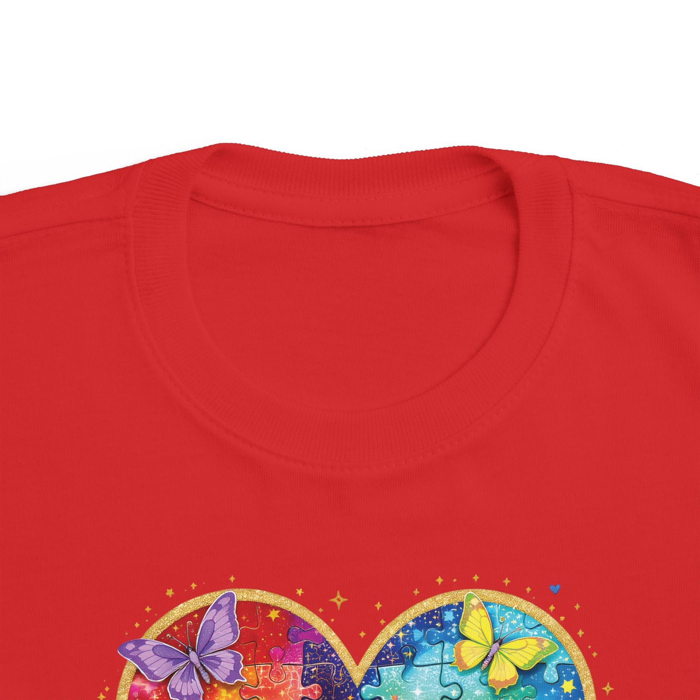 Autism Puzzle Heart Toddler Tee | Accept Understand Love