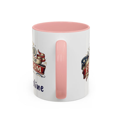 250 Years of Freedom Coffee Mug | Personalized Name - America 250th Anniversary, Semiquincentennial, Patriotic Gift, Heritage Celebration