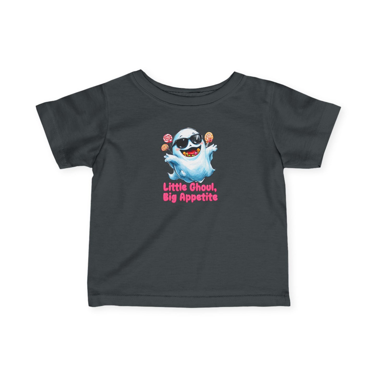 Adorable Halloween Infant T-Shirt, Little Ghoul Big Appetite Tee, Baby Halloween Costume, Cute Toddler Shirt, Spooky Fun Apparel, [...]