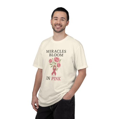Breast Cancer Awareness T-Shirt, Floral Design for Charity Events, Gifts for Survivors, Unisex Apparel, Supportive Fashion