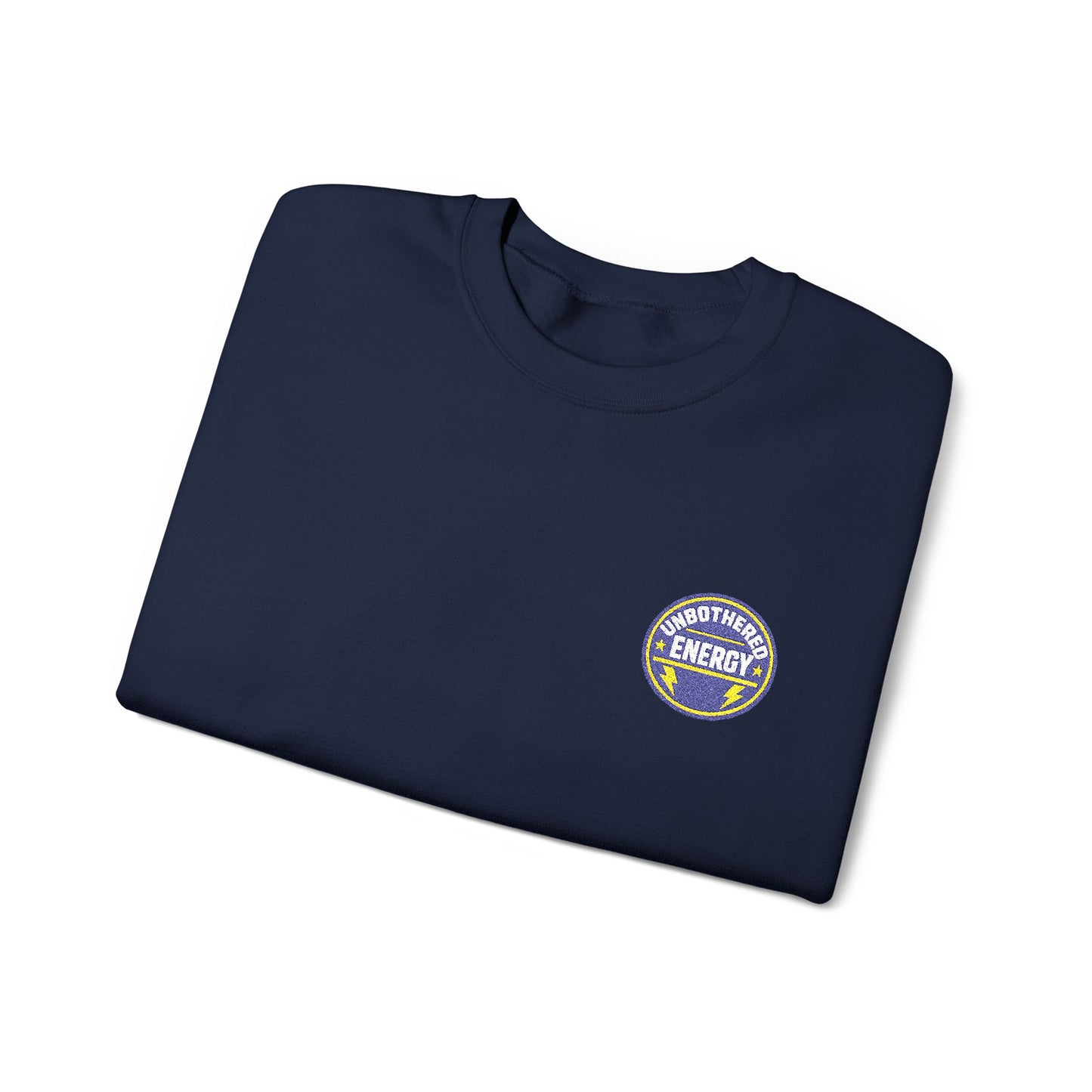 Unbothered Energy embroidered sweatshirt | Funny Slogan Crewneck