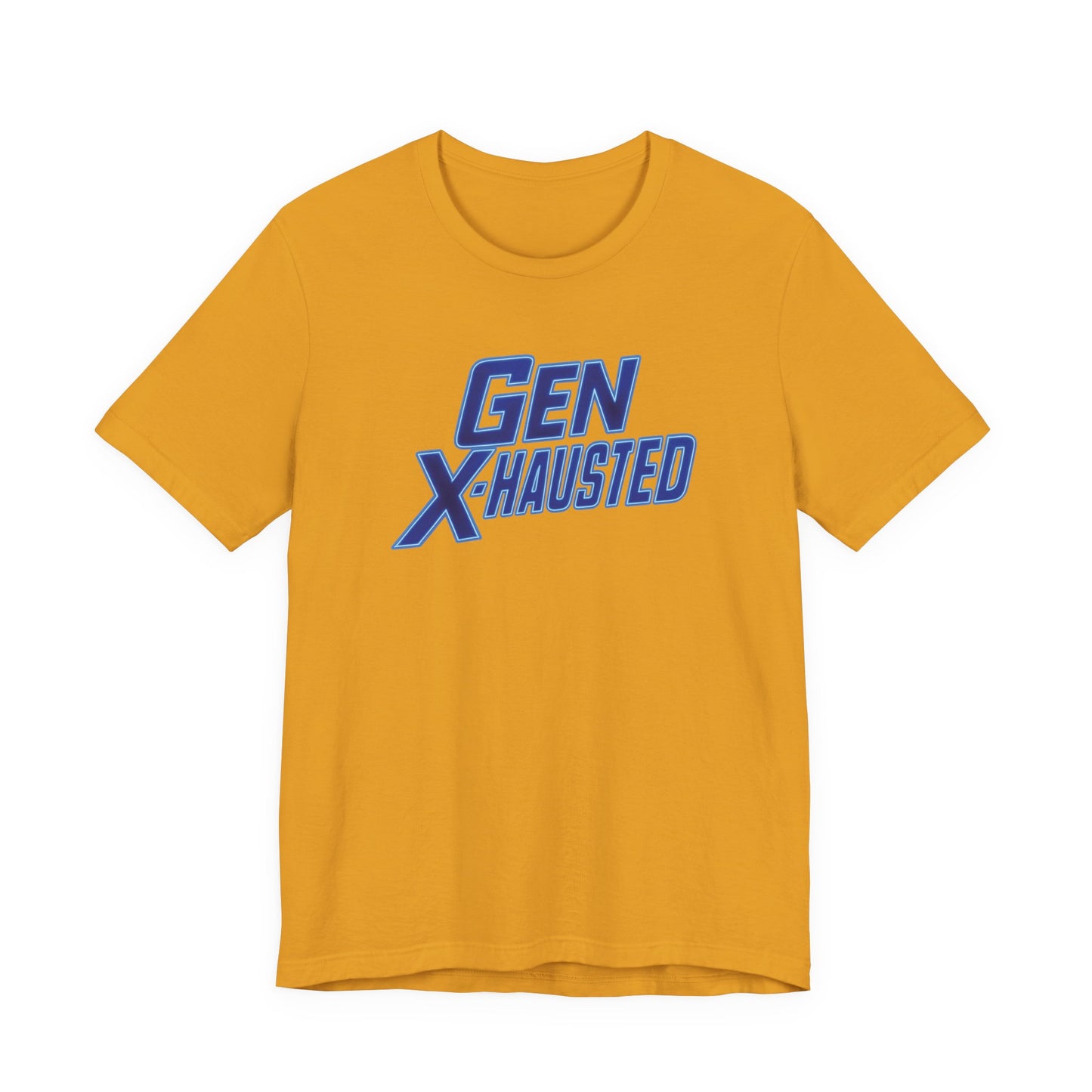 Gen X-Hausted Unisex Tee - Retro Humor Tee, Gift for Gen X, Casual Wear, Trendy Graphic Shirt, Unique Meme Apparel