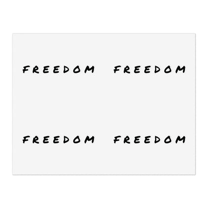 Freedom Sticker Sheet Bundle - Inspirational Decals, Motivational Sticker Pack, Clear Vinyl Stickers, Planner Accessories,