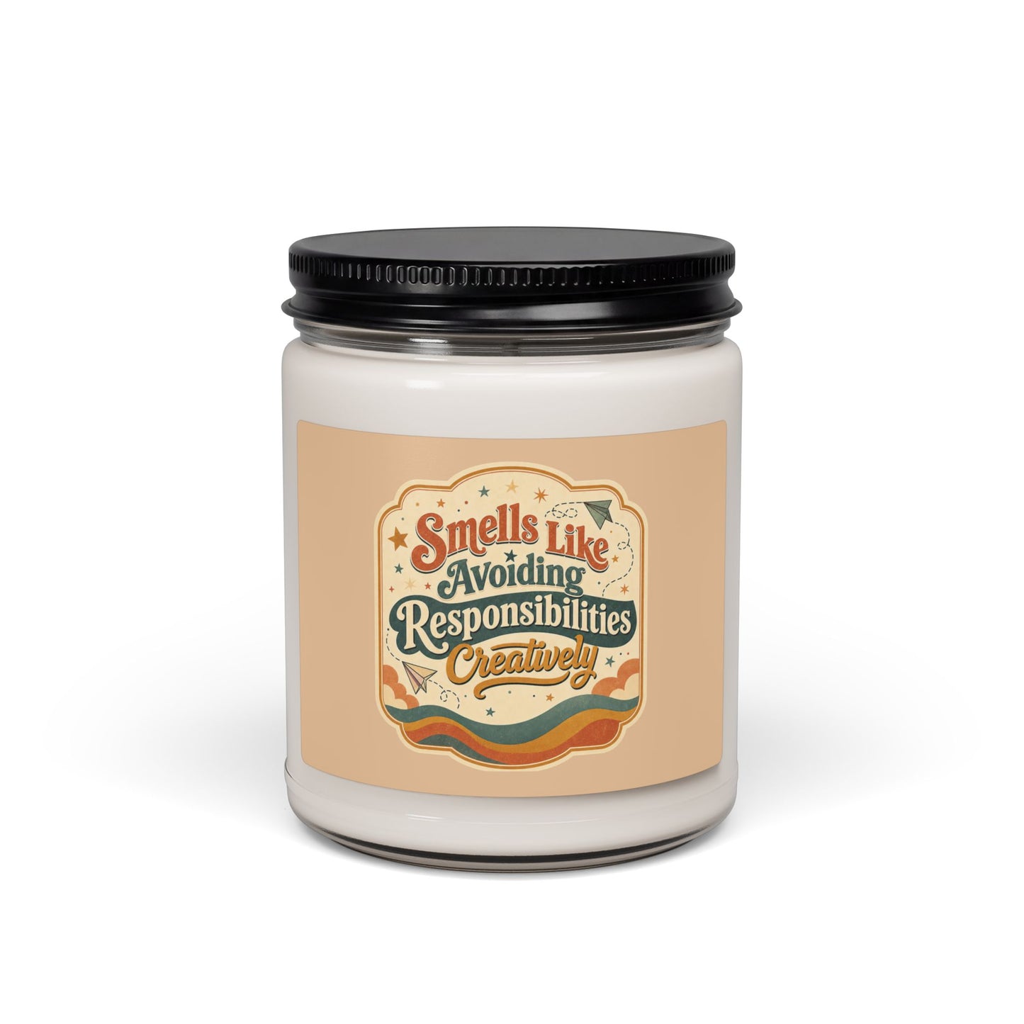 Smells Like Avoiding Responsibilities Retro Label Candle | 9oz Soy Jar