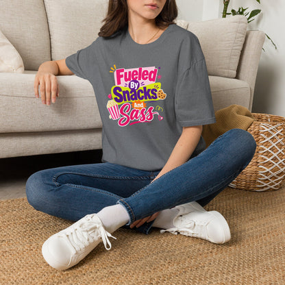 Fueled by Snacks and Sass T-Shirt | Snack Quote Tee
