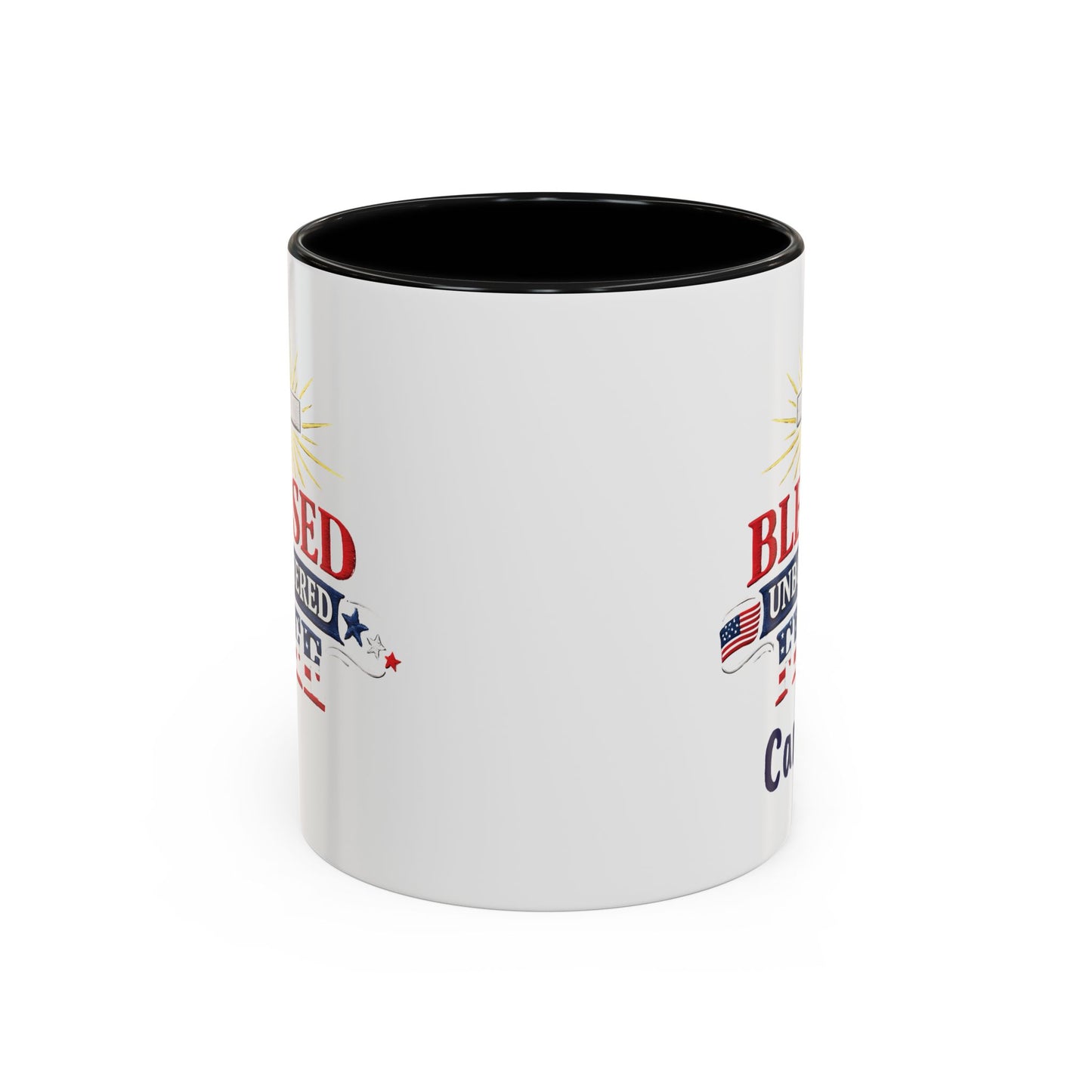 Blessed Unbothered Free, Coffee Mug | Accent Coffee Mug