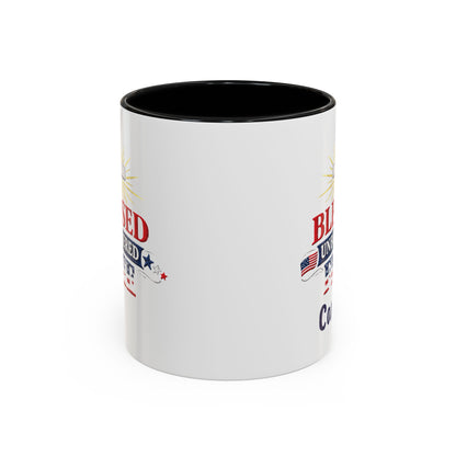 Blessed Unbothered Free, Coffee Mug | Accent Coffee Mug