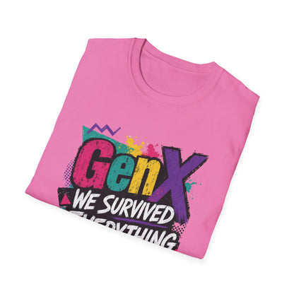 Gen X We Survived Everything T-Shirt | 90s Retro Graphic Tee