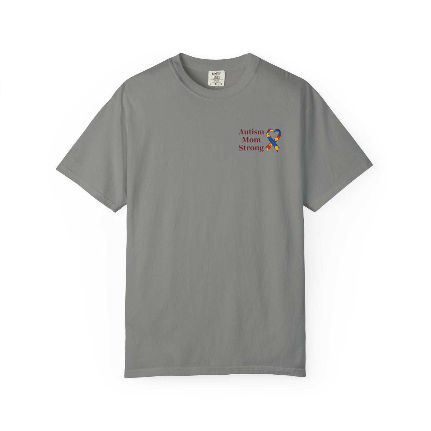 Autism Mom Strong T-shirt | Autism Awareness Puzzle Ribbon